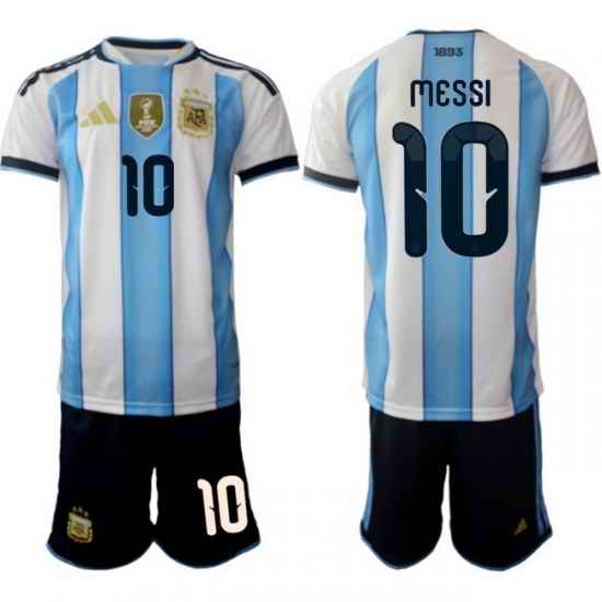 Argentina 2026 FIFA World Cup Soccer Jersey White #10 MESSI